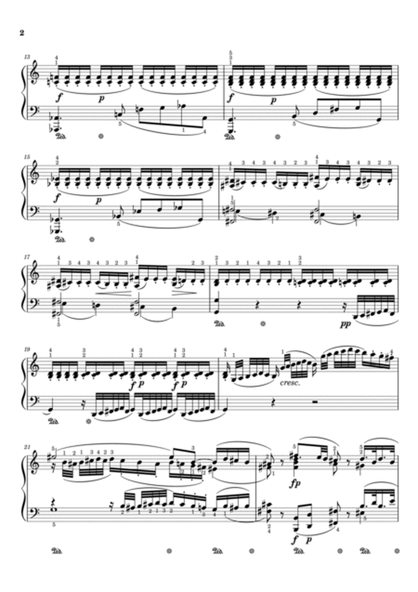Mozart - Fantasia No.4 in C minor, K.475 - Original With Fingered - For Piano Solo Complete image number null