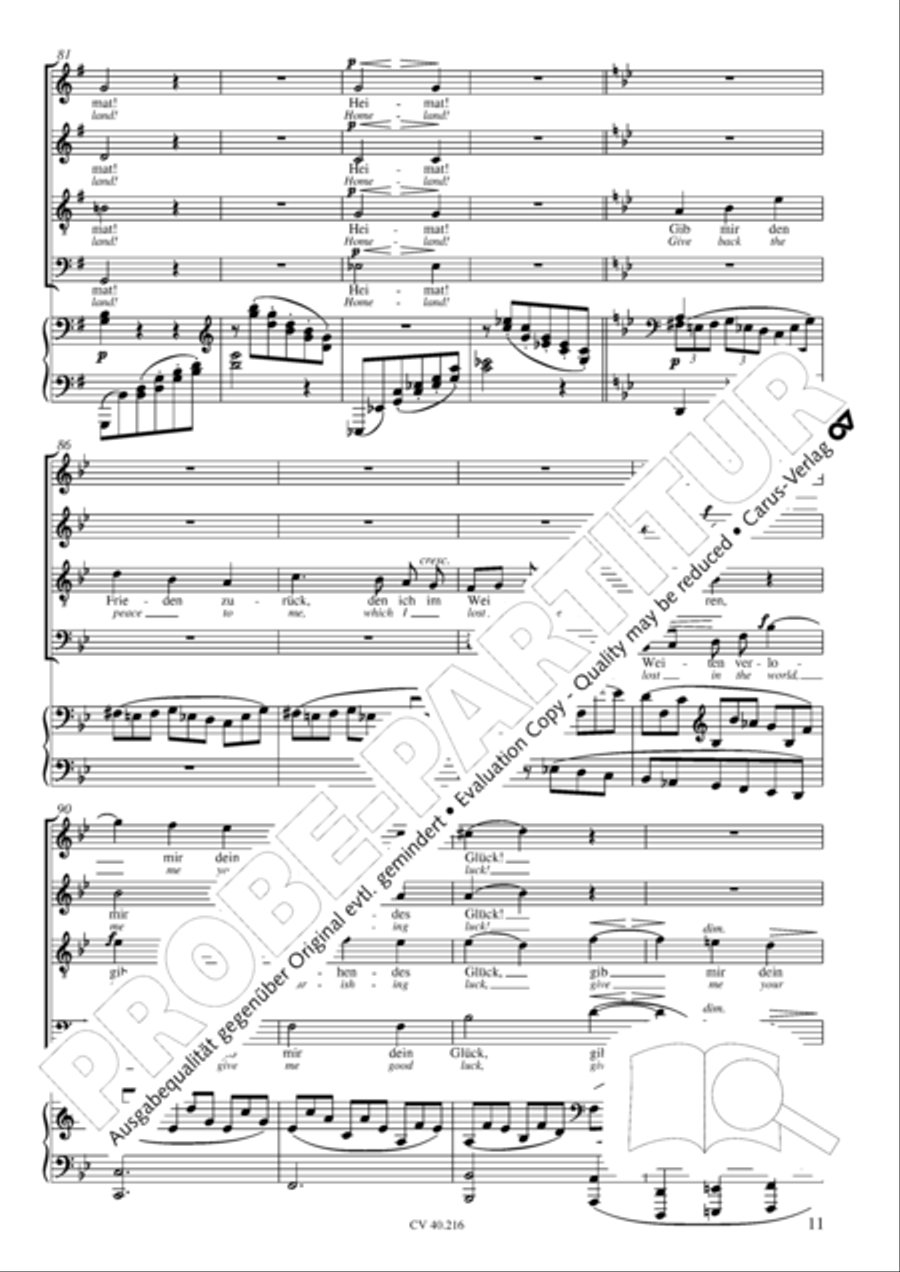 Drei Quartette op. 64 Choir scores gallery preview page 12