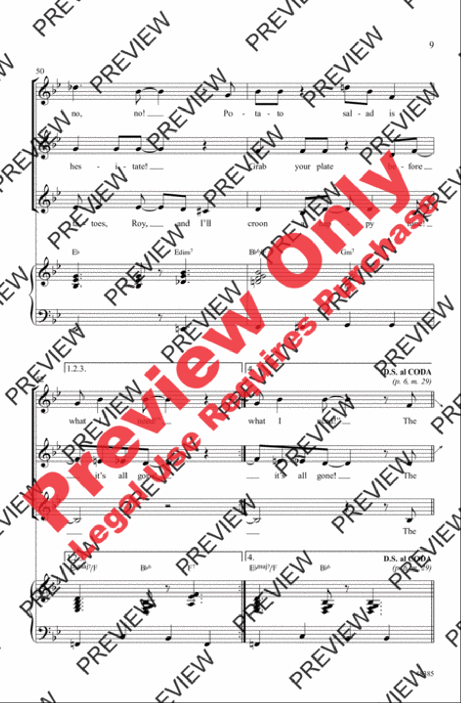 Solid Potato Salad Women's Choir scores gallery preview page 8