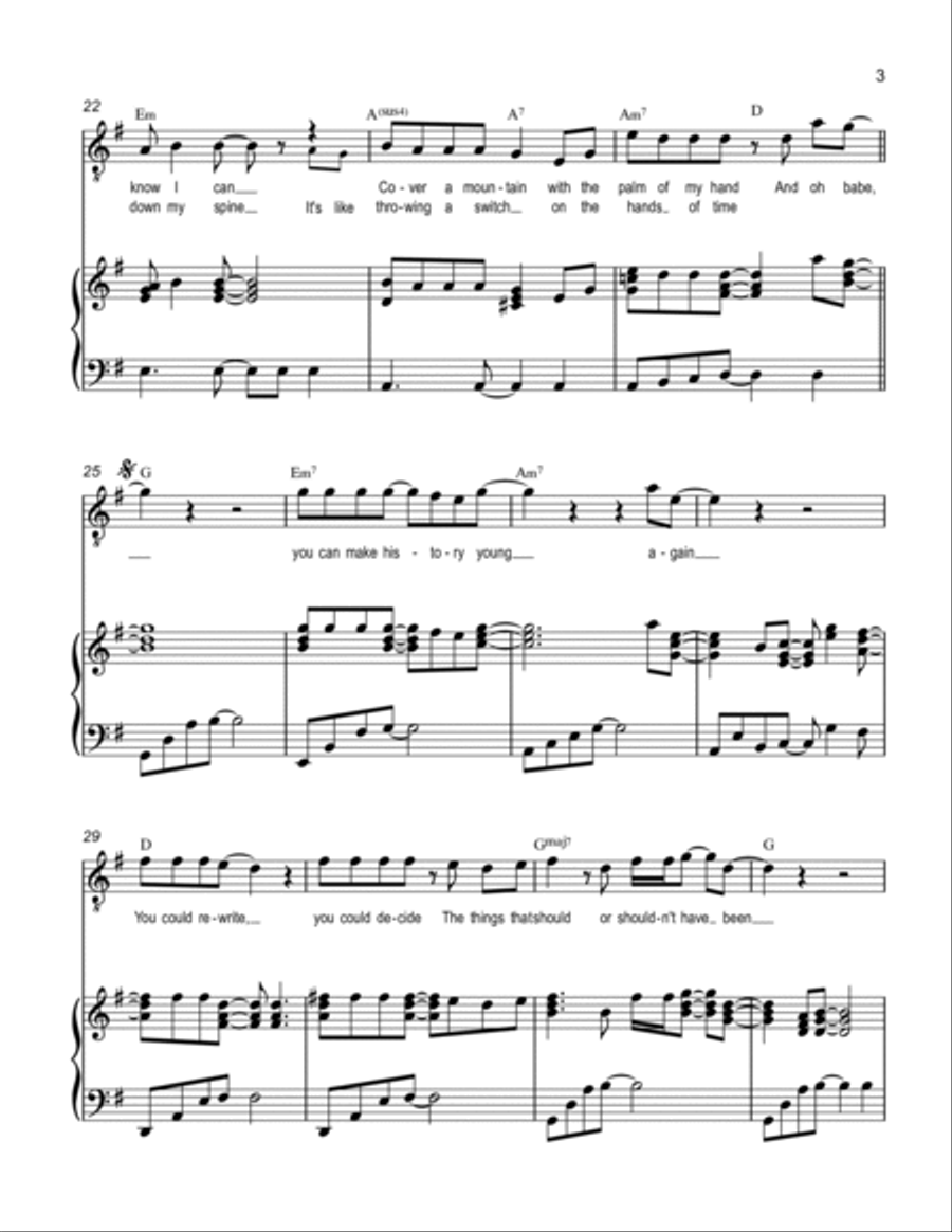 You Can Make History (Young Again) Voice scores gallery preview page 3