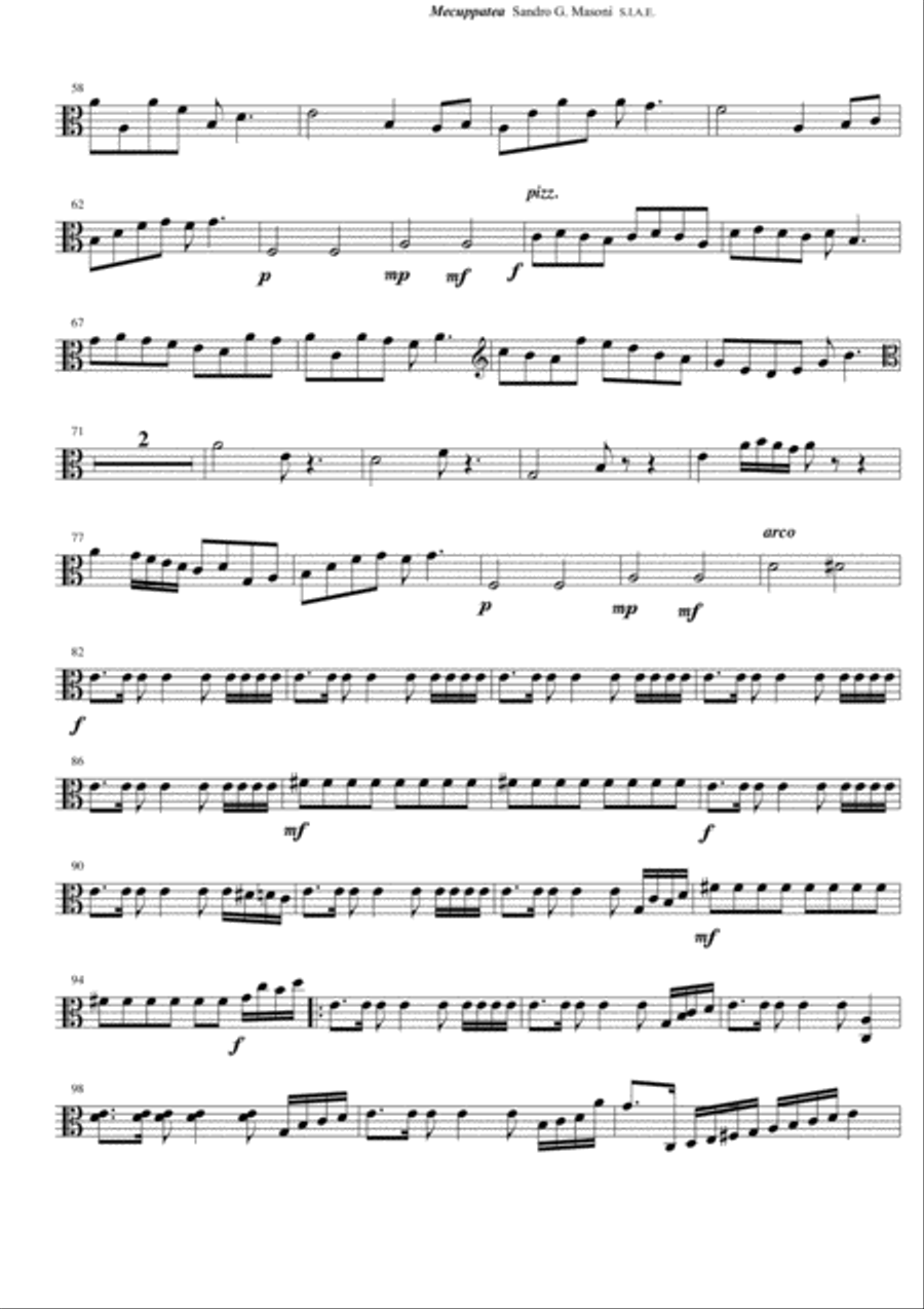Mecuppatea (Viola part) Mecuppatea (Viola part) String Quartet scores gallery preview page 2