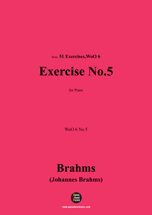 Book cover for Brahms-Exercise No.5,WoO 6 No.5,for Piano