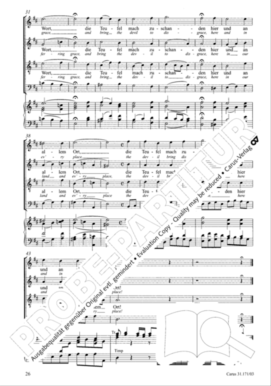 God, as thy name is, so is thy praise (Gott, wie dein Name, so ist auch dein Ruhm) 4-Part scores gallery preview page 27