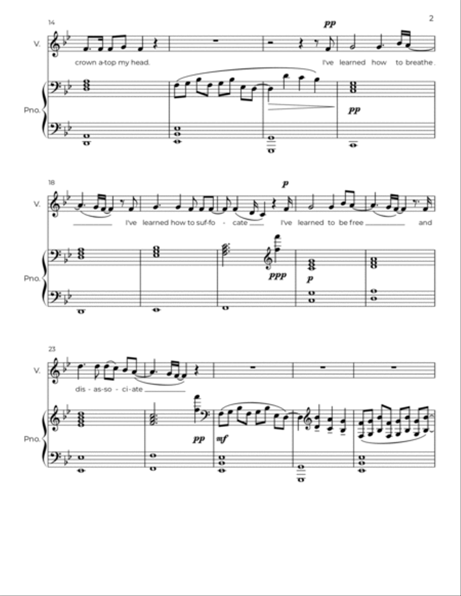 The King of Pretending Voice scores gallery preview page 2