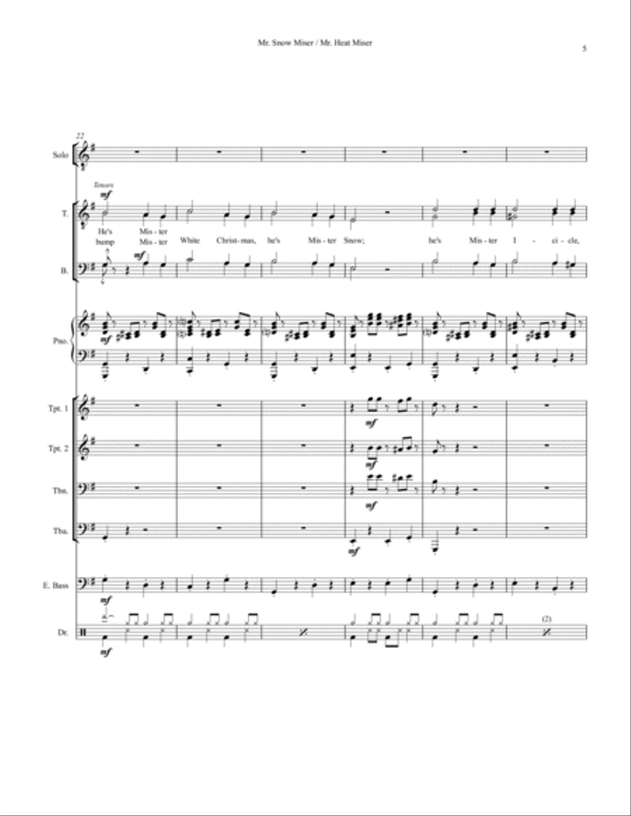 Snow Miser Small Ensemble scores gallery preview page 5