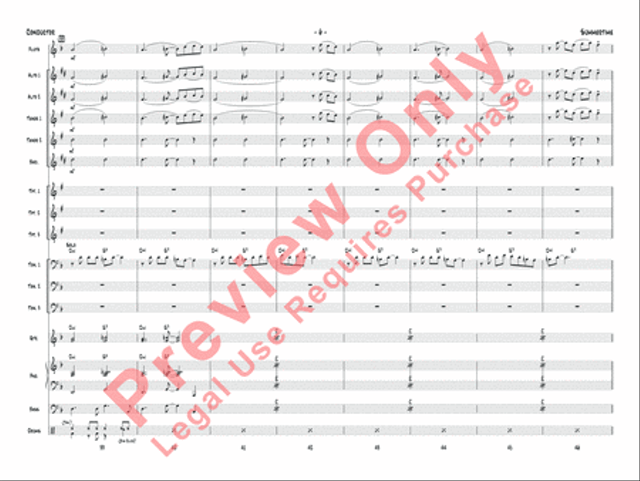 Summertime (score only) Jazz Ensemble scores gallery preview page 9