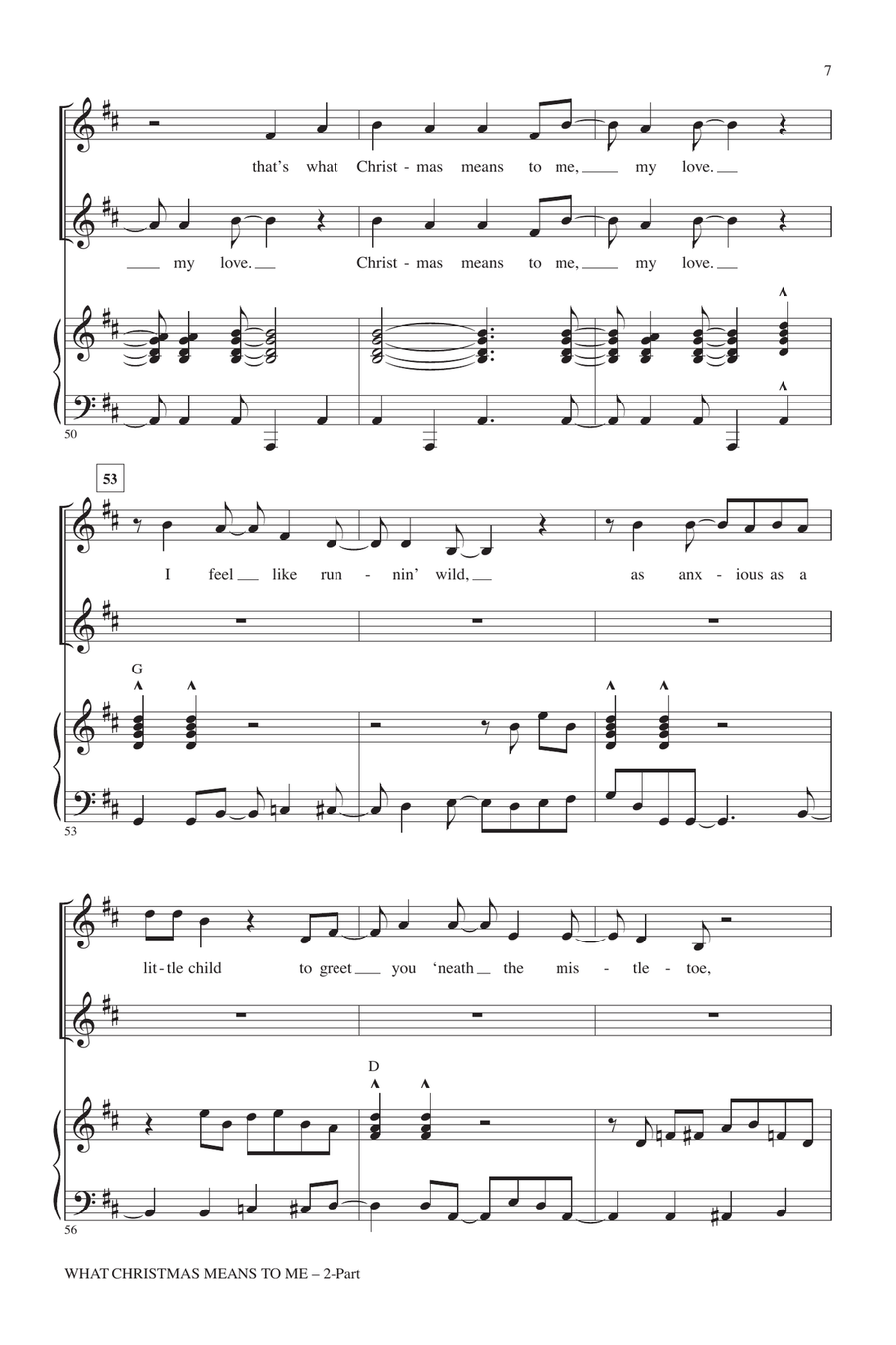 What Christmas Means To Me 2-Part scores gallery preview page 6
