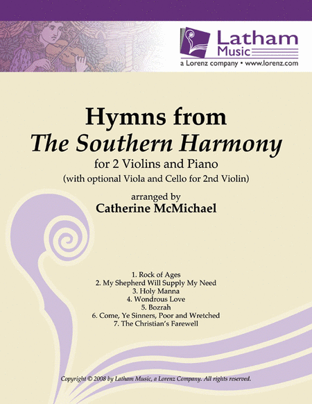 Hymns from "The Southern Harmony" for 2 Violins and Piano image number null