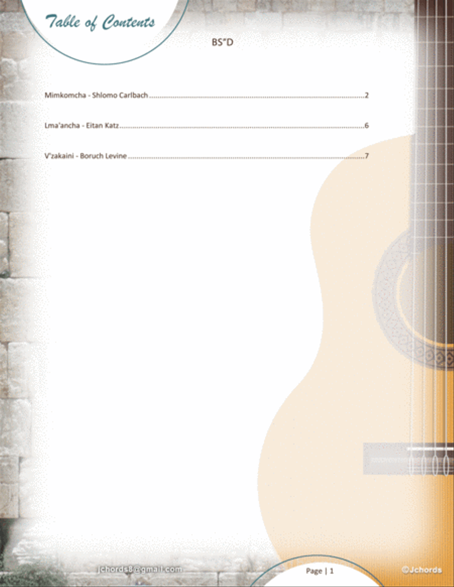 Kumzitz Classics - 3 Chord Song Sheets Piano, Vocal, Guitar scores gallery preview page 2
