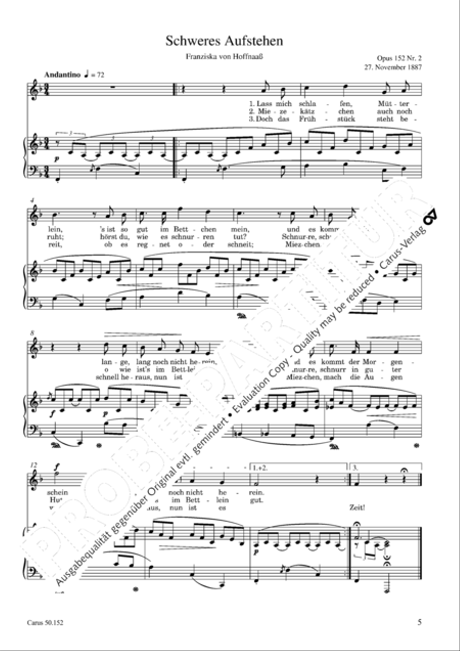 Liederbuch fur Kinder op. 152 Choir scores gallery preview page 6