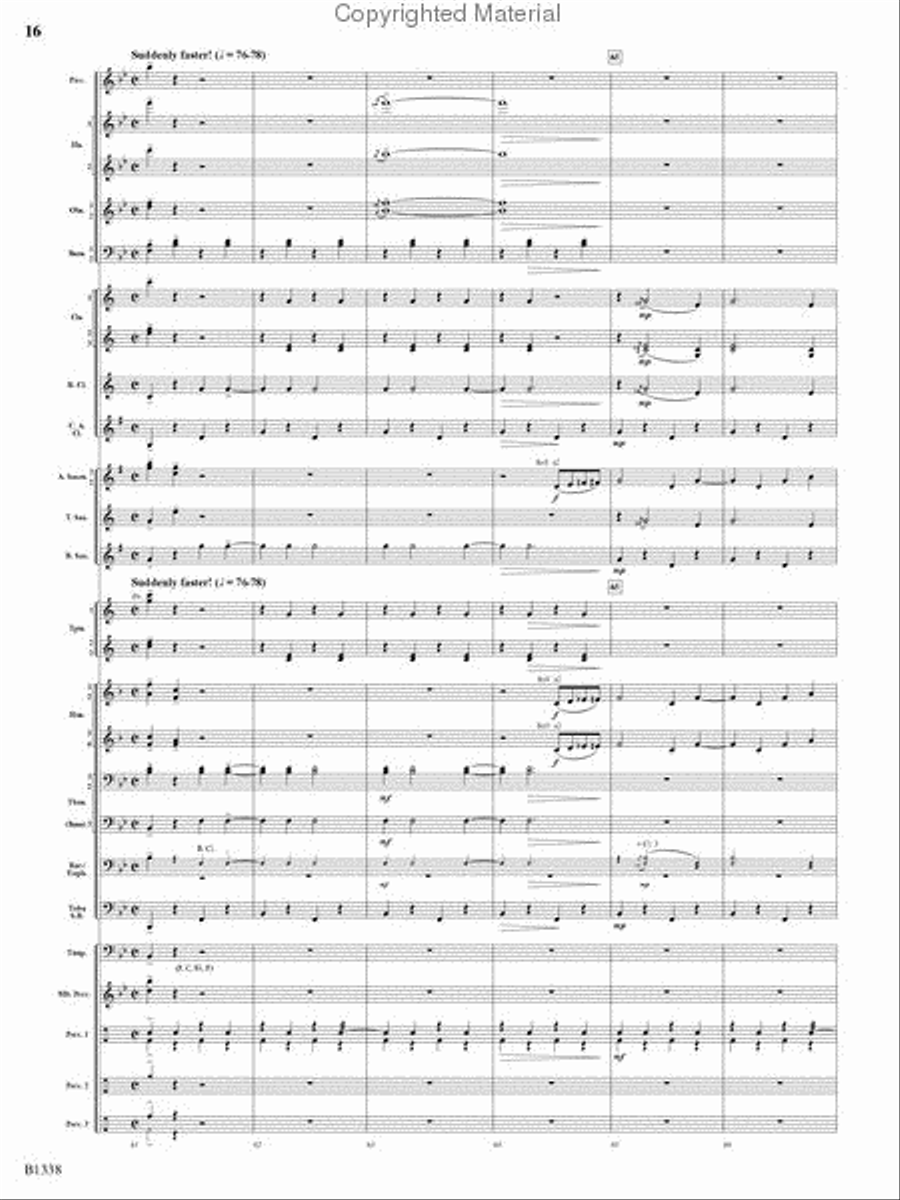Rock Springs Saga Rock Springs Saga Concert Band scores gallery preview page 14