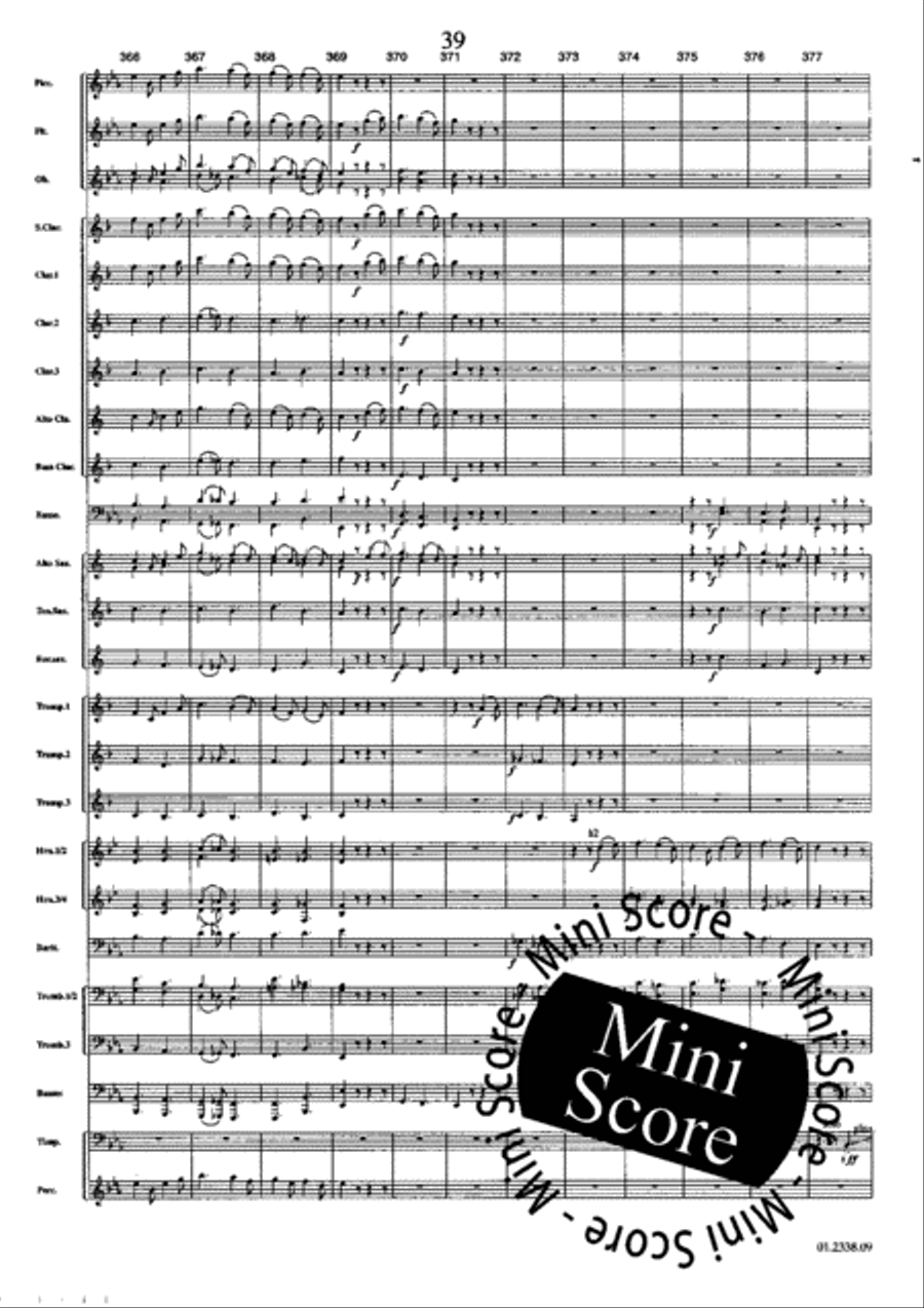 Suite Acadienne Concert Band scores gallery preview page 43