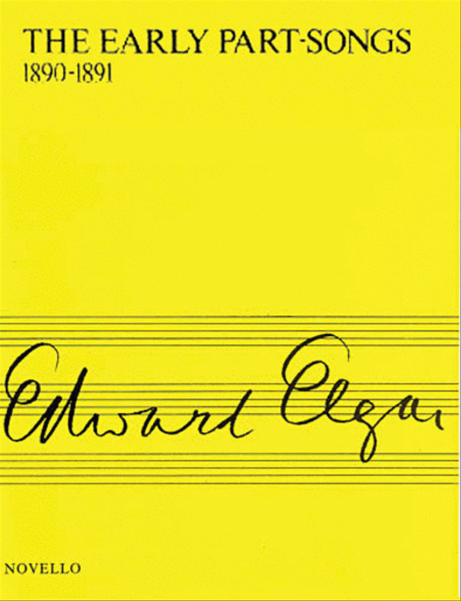 The Early Part-Songs 1890-1891 4-Part scores gallery preview page 1