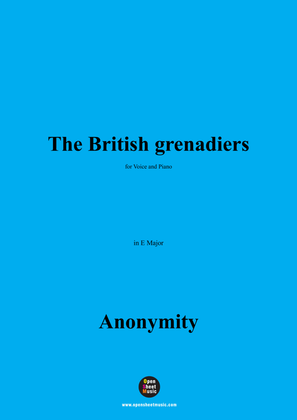 Anonymous-The British grenadiers,in E Major