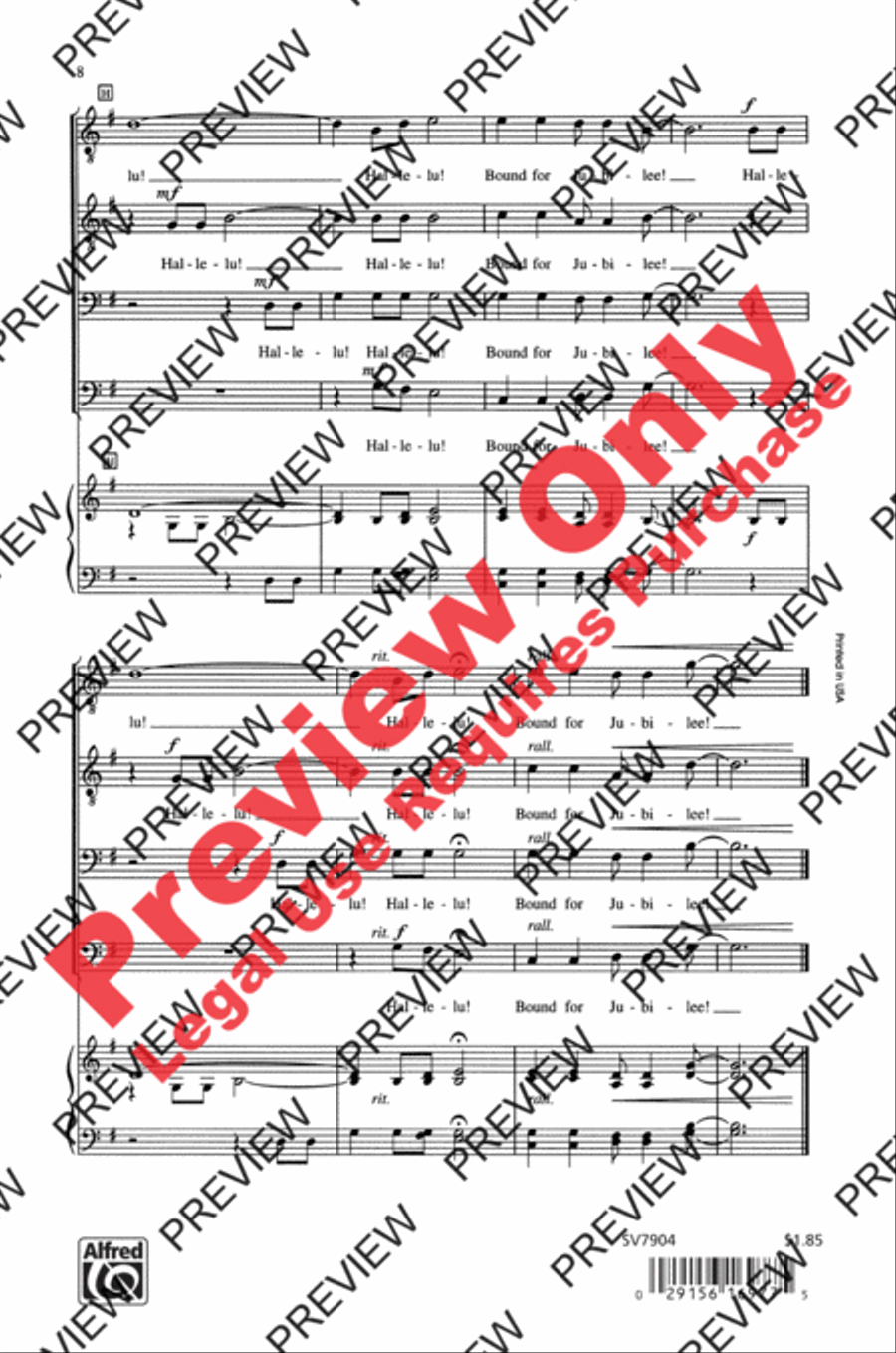 Bound for Jubilee Bound for Jubilee Men's Choir scores gallery preview page 15