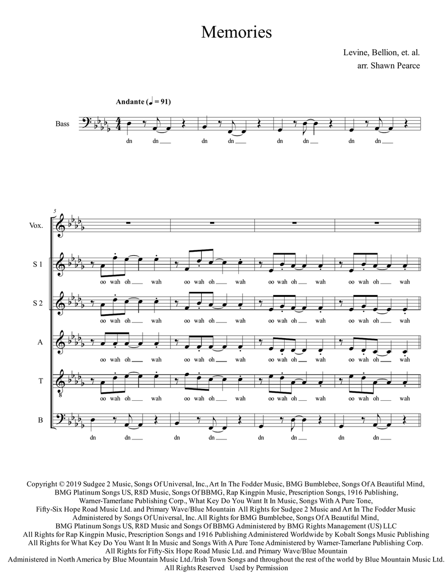 Memories Memories Divisi scores gallery preview page 1