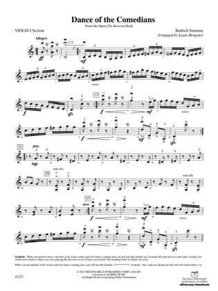 Dance of the Comedians (from the opera The Bartered Bride): Violin 1B