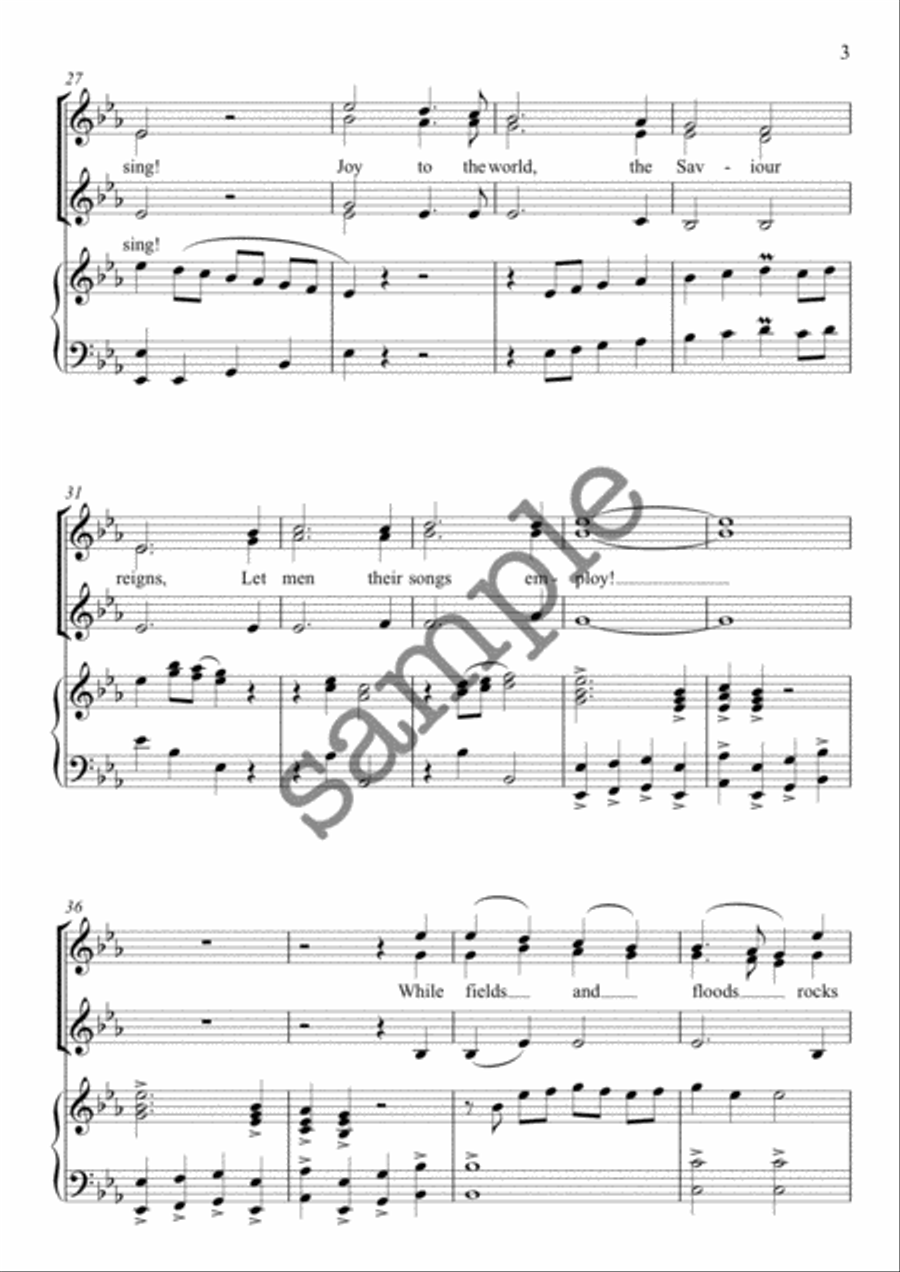 Joy to the World SSAA scores gallery preview page 3