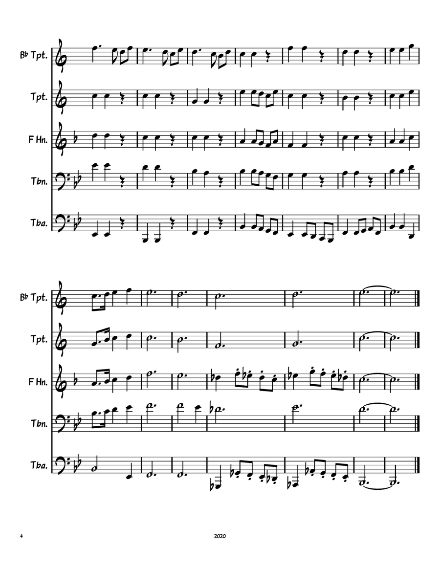All Hail The Power Of Jesus' Name (Brass Quintet) 