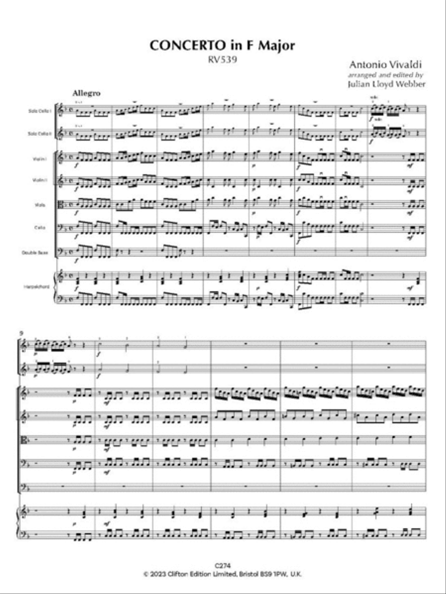 Concerto in F major RV539 Score scores gallery preview page 4