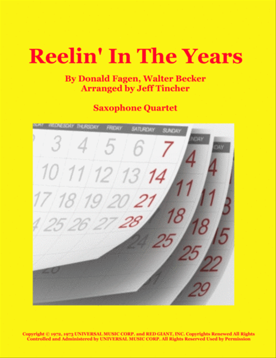 Reeling In The Years Woodwind Quartet scores gallery preview page 1