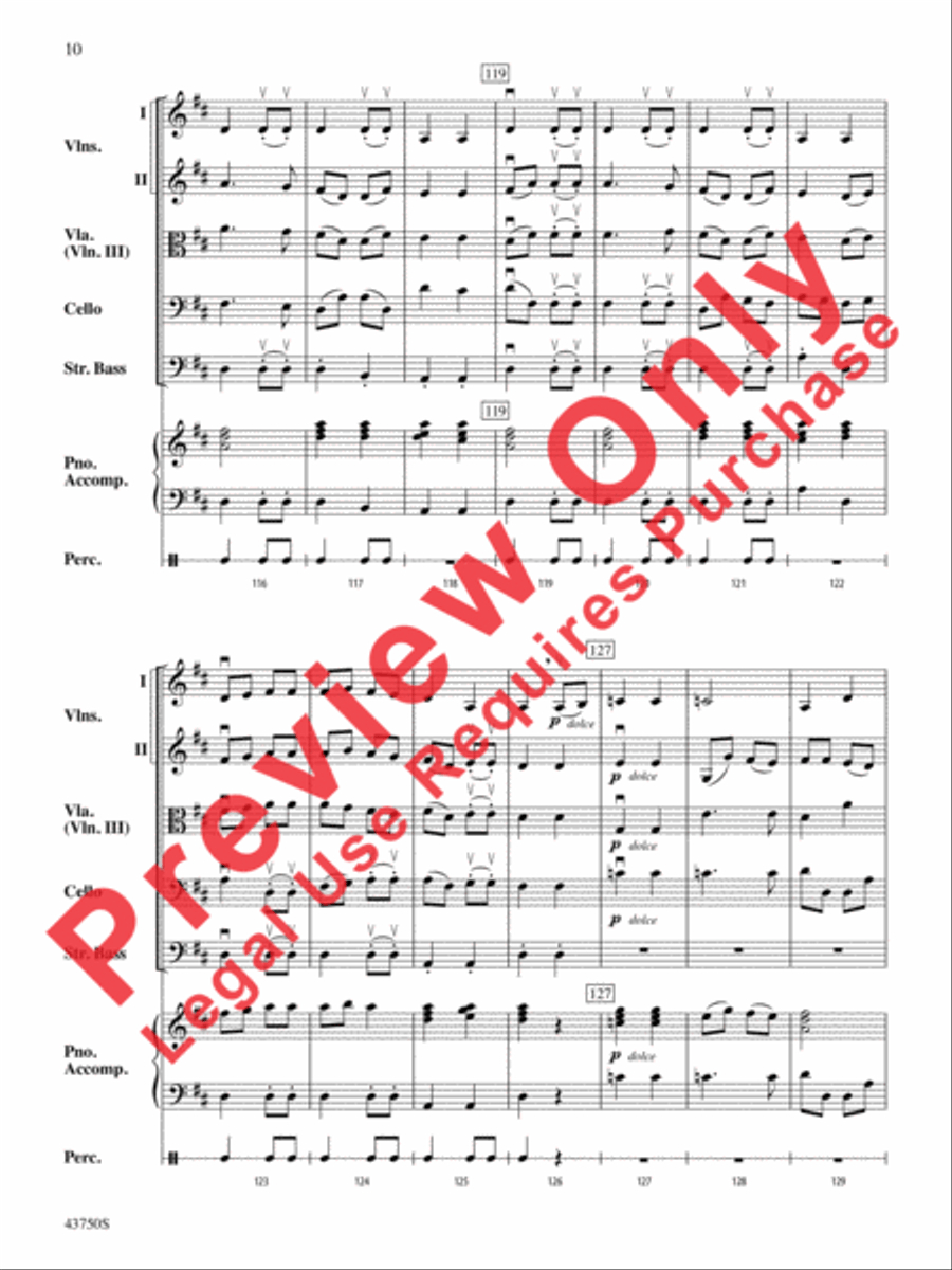 King Henry's Choice String Orchestra scores gallery preview page 11