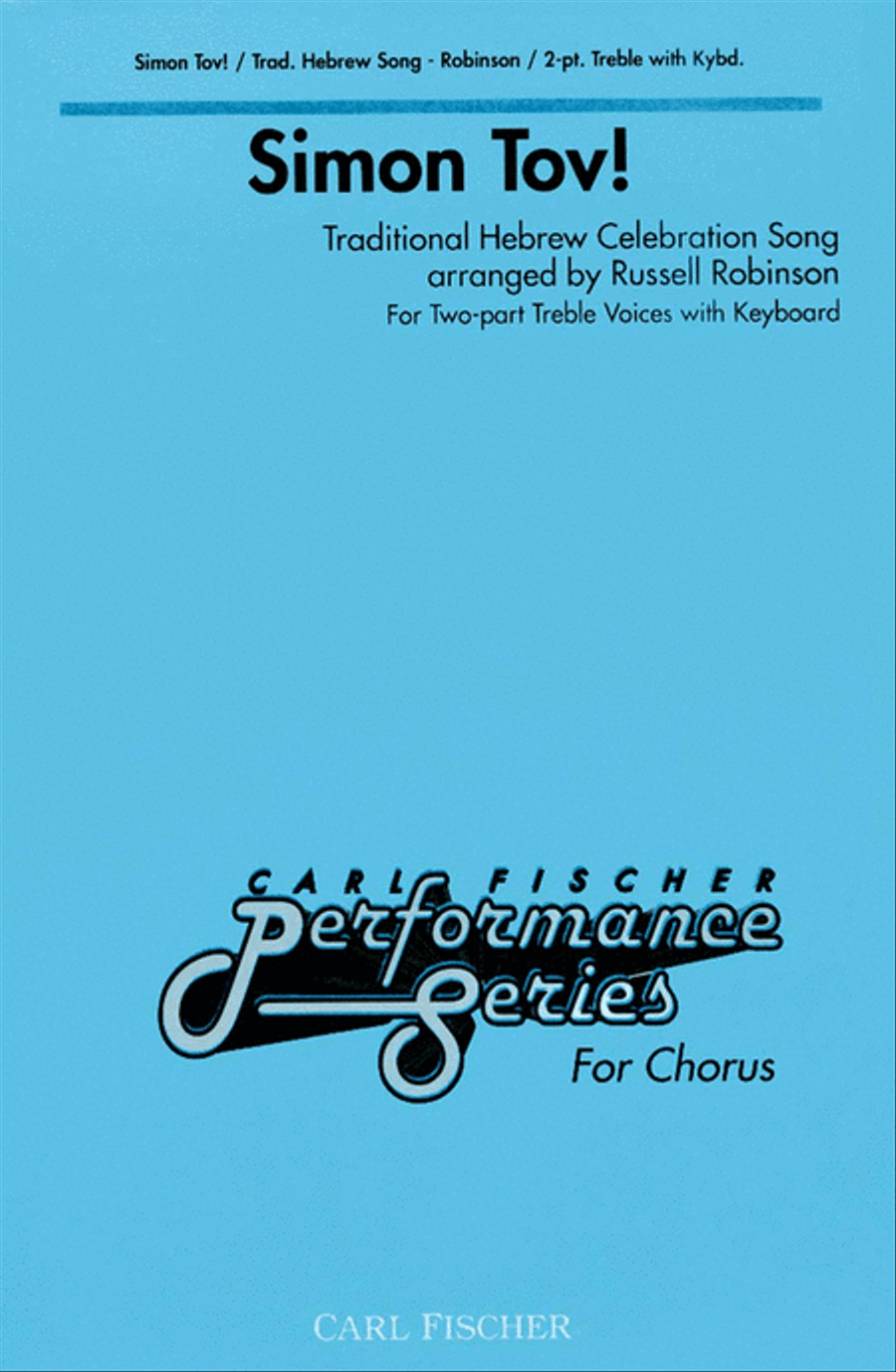 Simon Tov! Choir scores gallery preview page 1