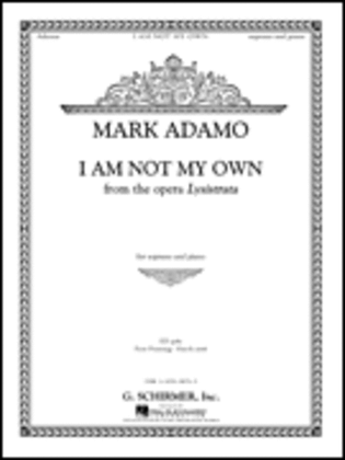 Book cover for I Am Not My Own from Lysistrata