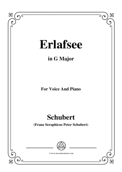Schubert-Erlafsee,Op.8 No.3,in G Major,for Voice&Piano image number null