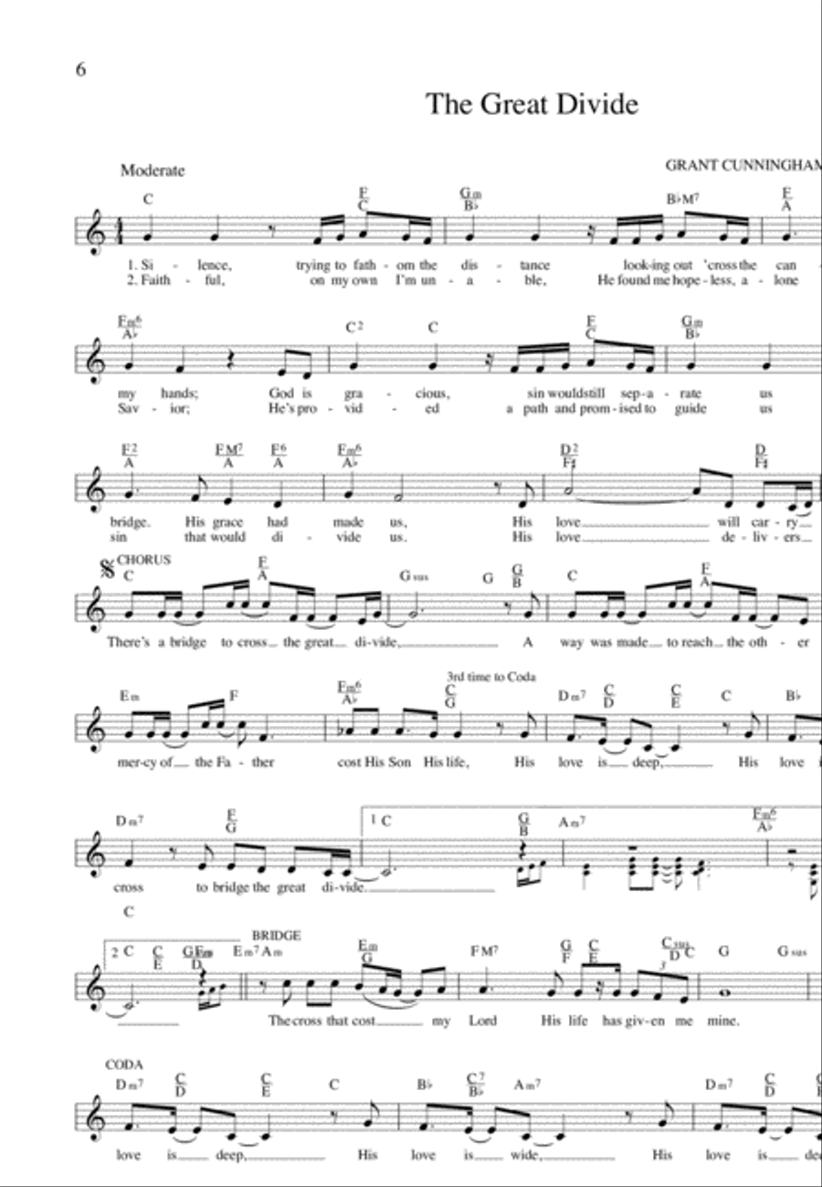 The Top 300 Contemporary Christian Songs Sacred scores gallery preview page 6