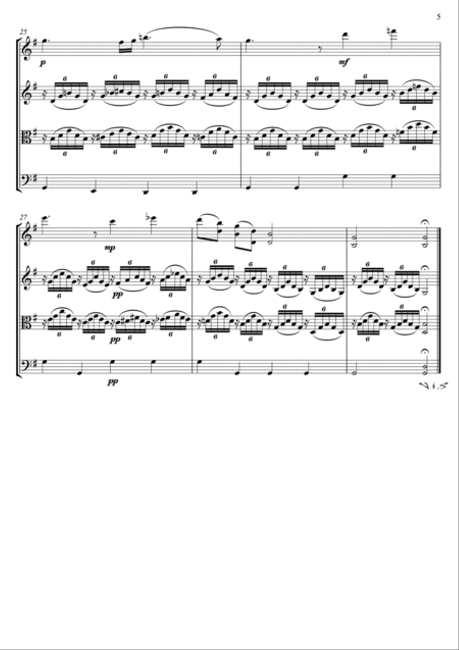 Ave Maria Ave Maria String Quartet scores gallery preview page 6