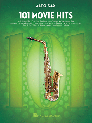 Book cover for 101 Movie Hits for Alto Sax