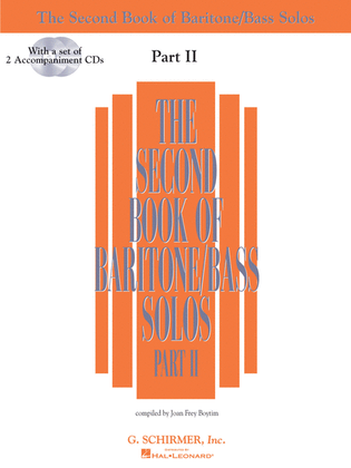 Book cover for The Second Book of Baritone/Bass Solos Part II