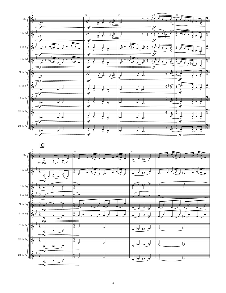 Blackbird Clarinet Choir scores gallery preview page 6