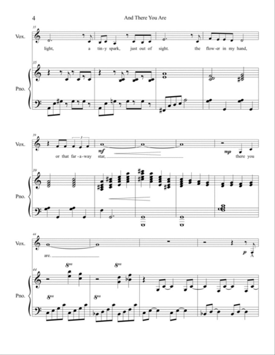 There You Are Voice scores gallery preview page 4