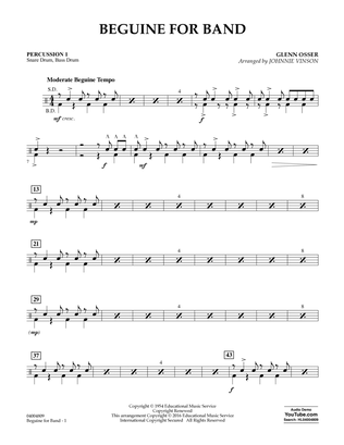 Beguine for Band - Percussion 1