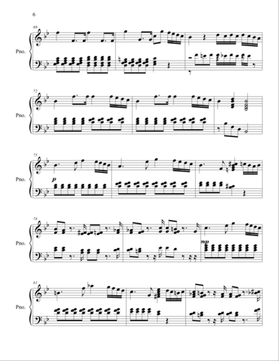 Sonata in g minor Piano Solo scores gallery preview page 6