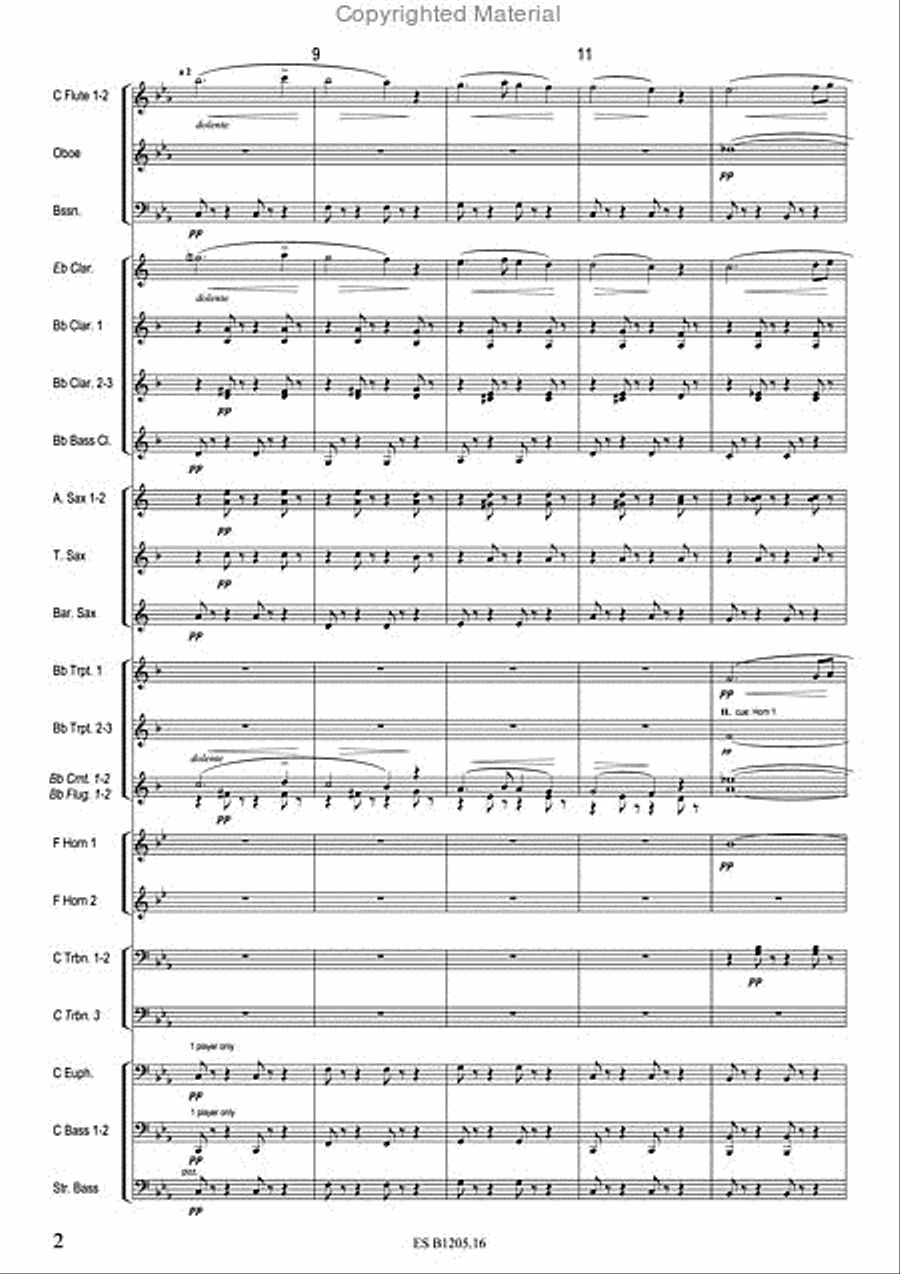 La Traviata - Preludio Act 3 Concert Band scores gallery preview page 4