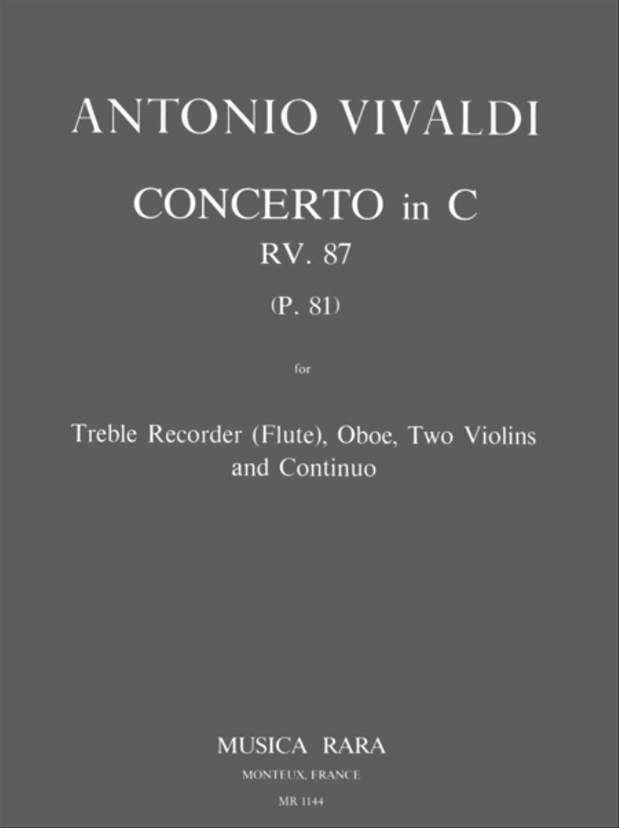Concerto in C major RV 87 Oboe scores gallery preview page 1