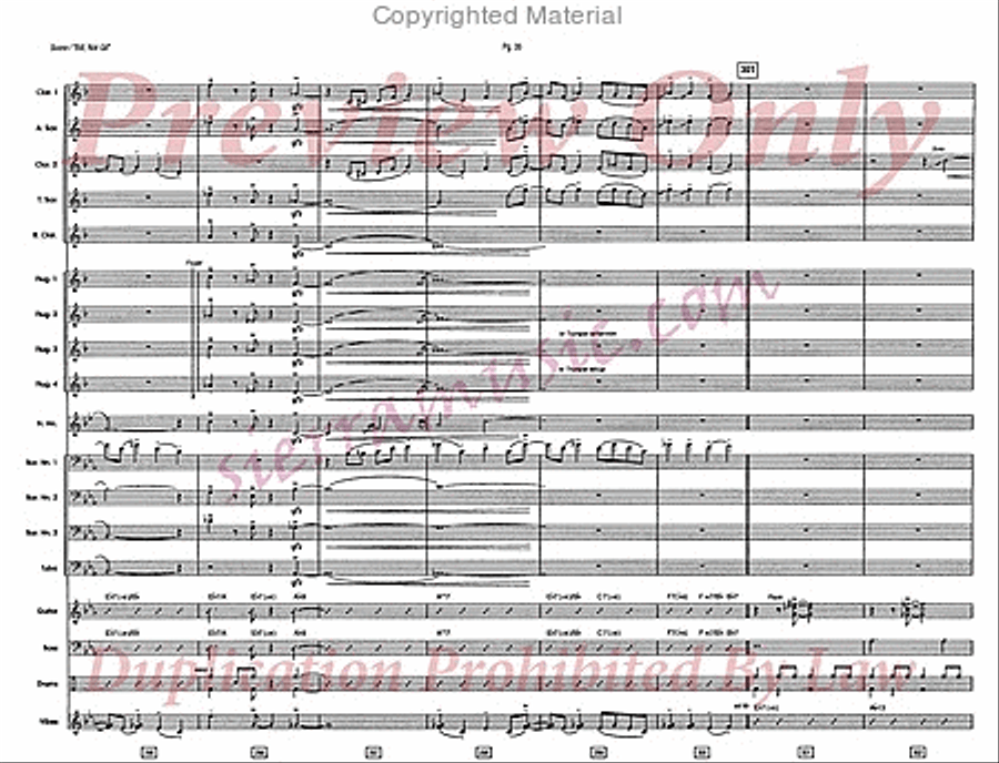 Bill, Not Gil Bill, Not Gil Jazz Ensemble scores gallery preview page 36