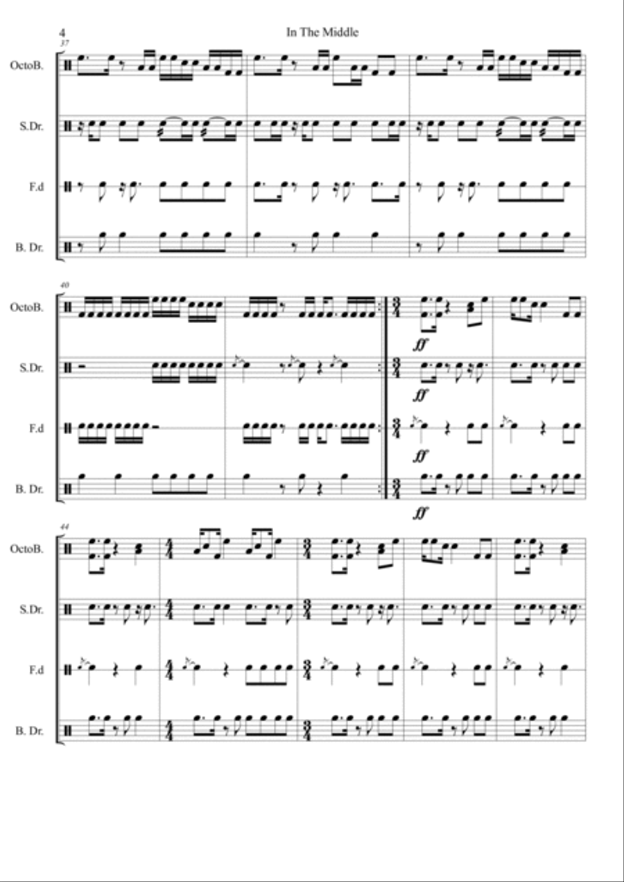 In the MIddle Percussion Ensemble scores gallery preview page 4