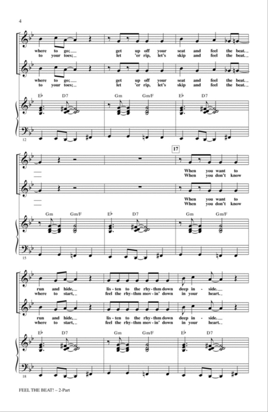 Feel The Beat! 2-Part scores gallery preview page 2