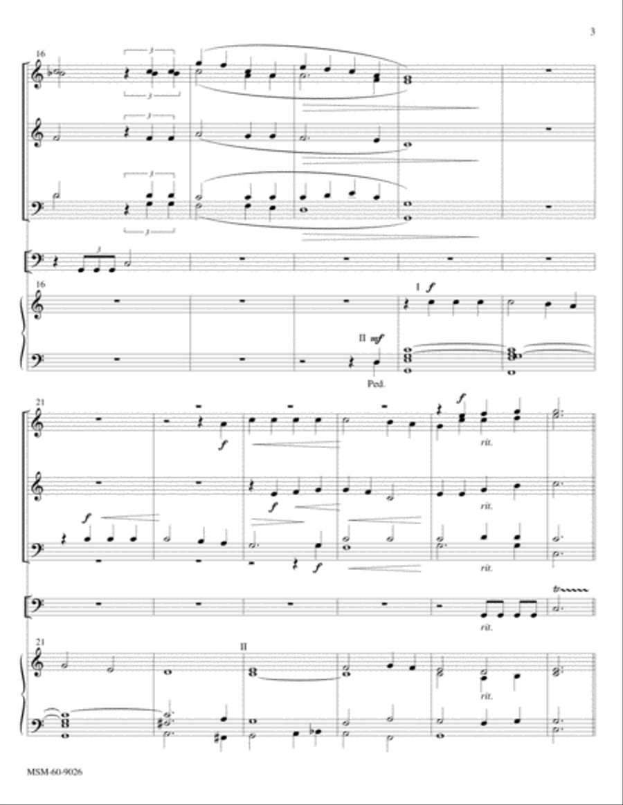 The Day of Resurrection Lead On, O King Eternal Choir scores gallery preview page 3