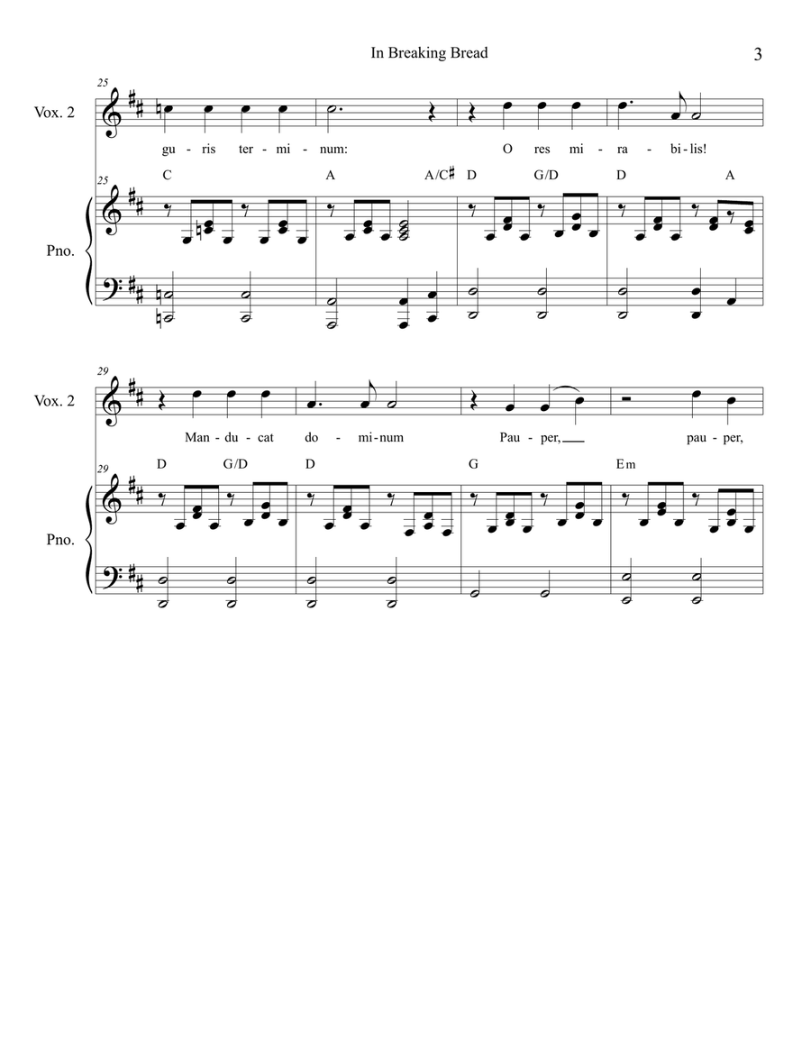 In Breaking Bread In Breaking Bread Vocal Duet scores gallery preview page 4