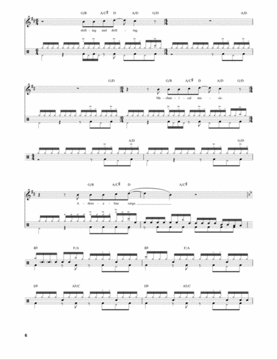Red Barchetta Drum Set scores gallery preview page 6
