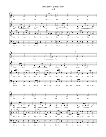 J S Bach - Prelude in C major BWV 846 (vocal version)Santo, Santo - Holy Holy