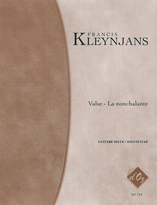 Book cover for Valse - La nonchalante, opus 206