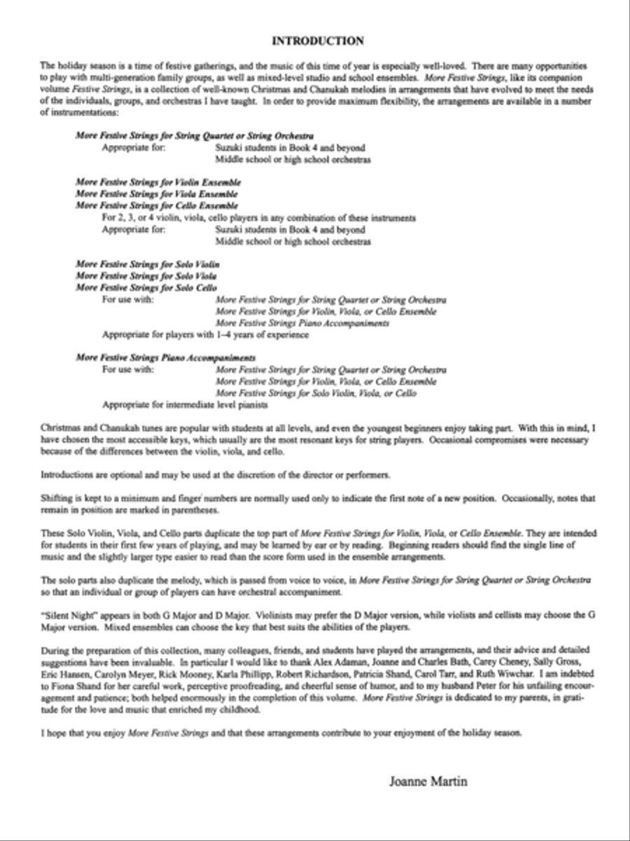 More Festive Strings for Solo Instruments Cello Solo scores gallery preview page 8