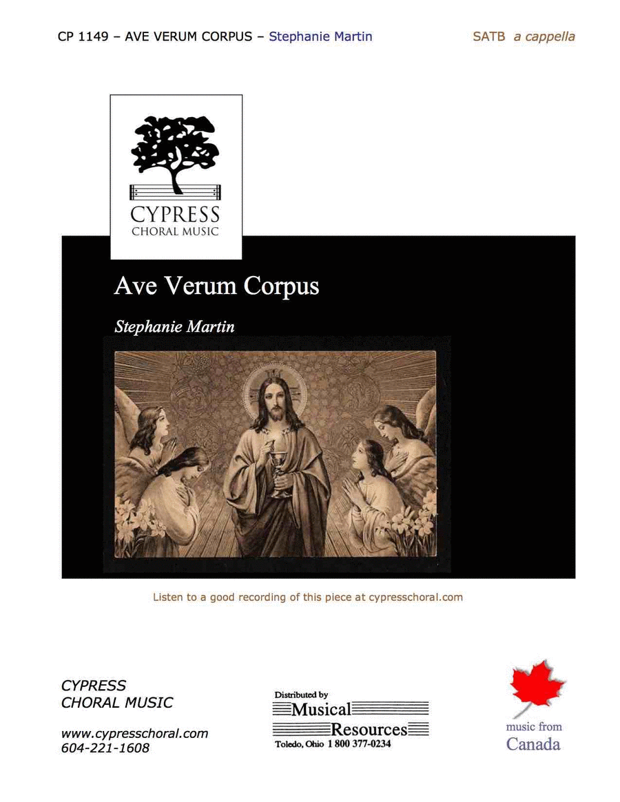 Ave Verum Corpus 4-Part scores gallery preview page 1