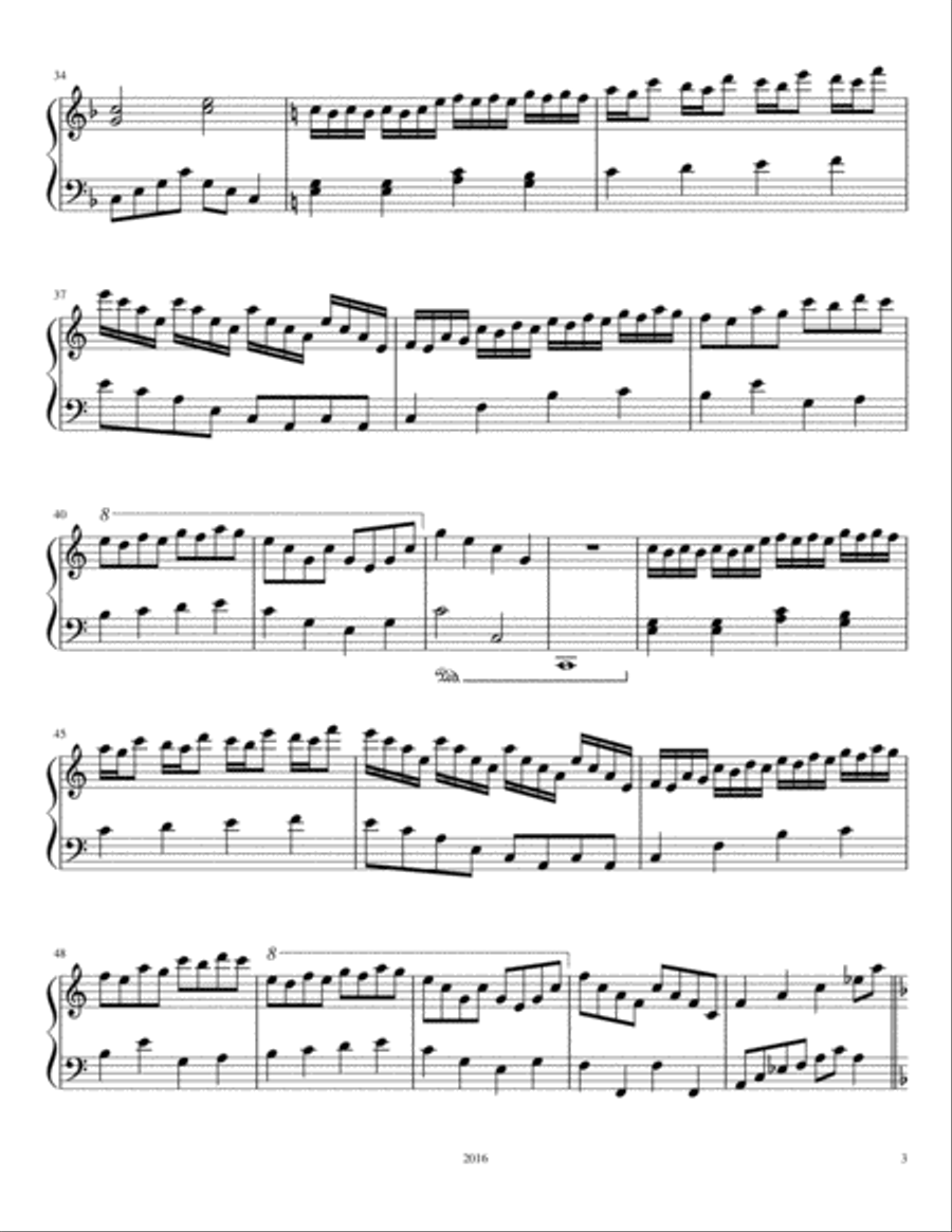 Autumn Leaves Piano Solo scores gallery preview page 3